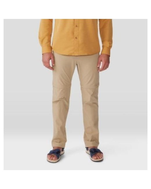 Mountain Hardwear Natural Basin Trek Pants Moab Tan Stretch Straight Leg Ddr1515 for men
