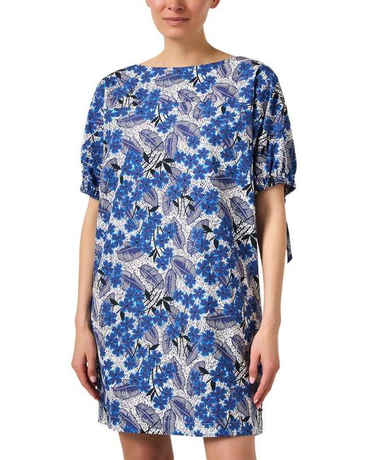 Weekend by Maxmara Blue Astor Mini Shift Dress