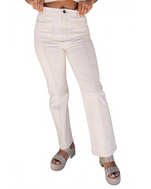 C'isa White Remi Cropped Pants