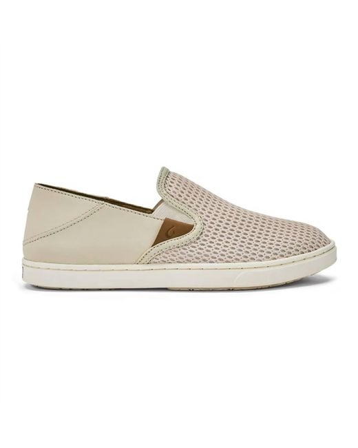 Olukai White Pehuea Slip-On Shoes