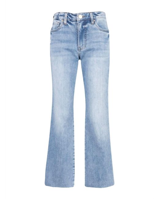 Kut From The Kloth Blue Kelsey Ankle Flare Jean In Extraordinary Wash