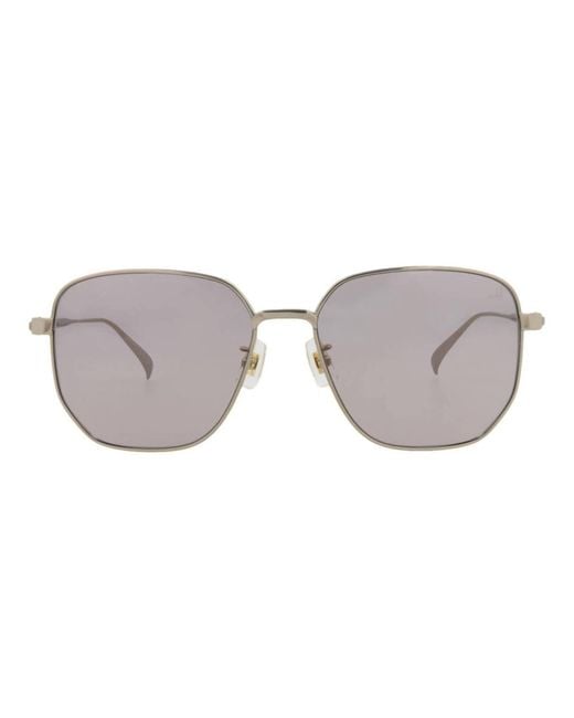 Dunhill Gray Square-Frame Titanium Sunglasses for men