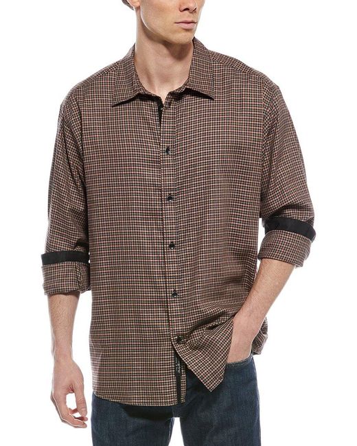 Rag & Bone Brown Matthew Flannel Shirt for men