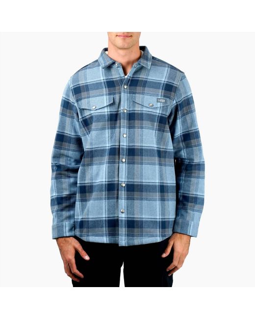 AFTCO Blue Stout Flannel Shacket for men