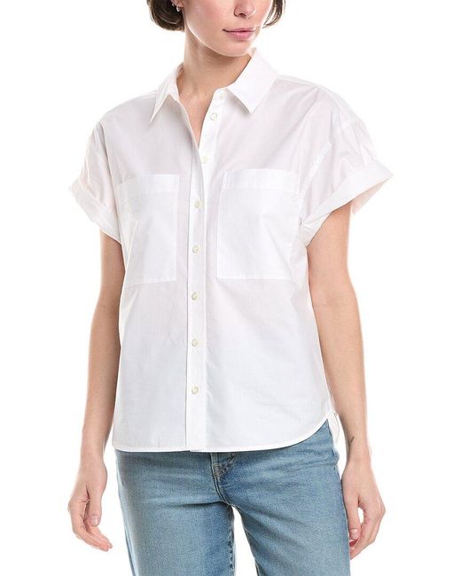 FRAME White Cuffed Shirt