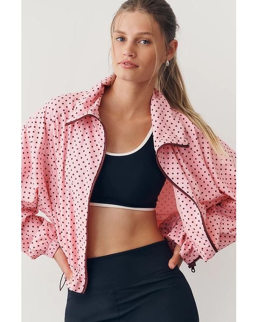 Beach Riot Red Casen Dot Jacket