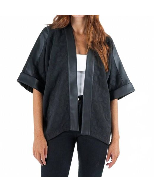 Emily Mccarthy Black Coco Cape Top
