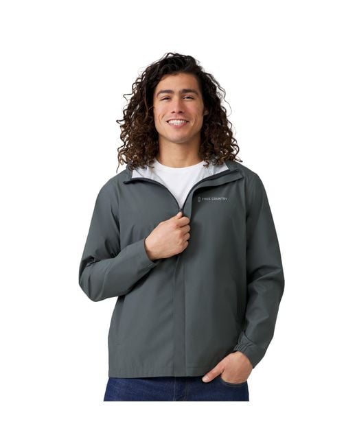 Free Country Gray Hydro Lite Spectator Waterproof Jacket for men
