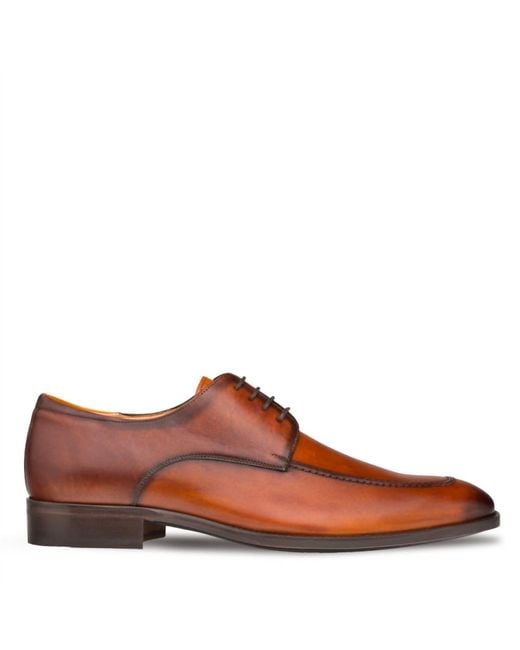 Mezlan Brown Coventry Lace Up Shoes for men