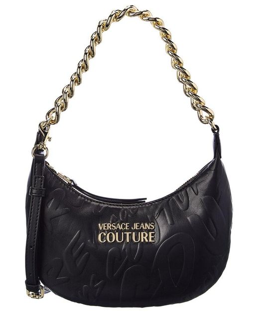 Versace Jeans Couture Chain Link Hobo Bag in Black Lyst