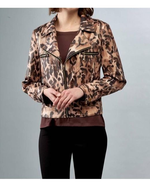 Insight Black Print Metallic Jacket
