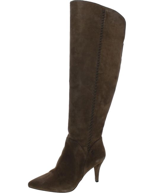 Vince Camuto Suede Wide Calf Overtheknee Boots in Brown Lyst