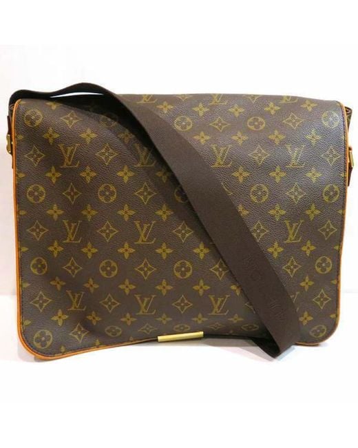 Louis Vuitton Naviglio Canvas Shoulder Bag (pre-owned) in Brown