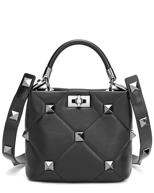 Tiffany & Fred Quilted & Studded Leather Tophandle Bag in Black Lyst