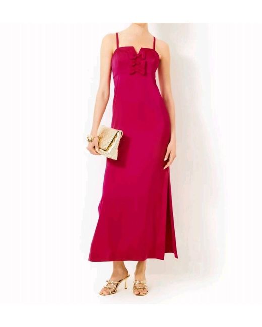 lilly pulitzer bridesmaid dresses Rose Chiffon Flutter Sleeve Formal Dress main image 1