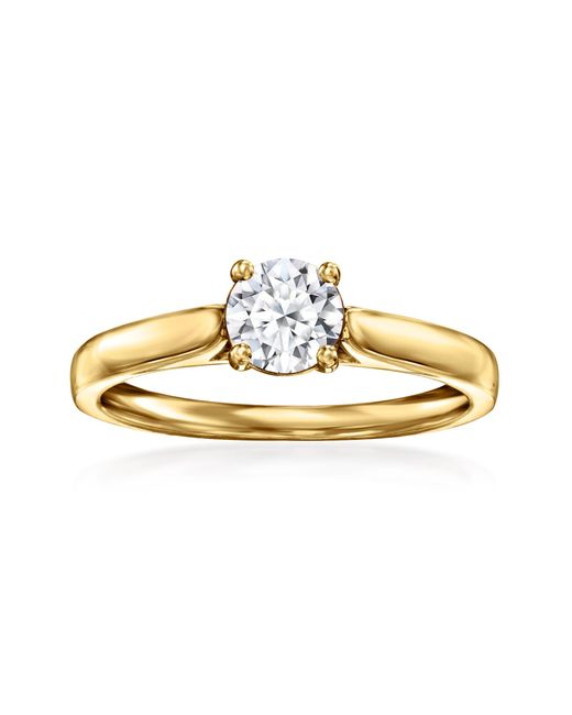 Ross-Simons Metallic Lab-grown Diamond Solitaire Ring