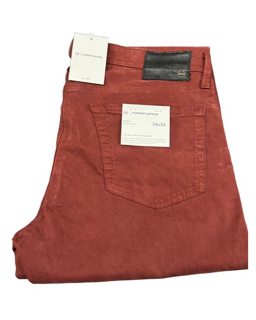 AG Jeans Red Tellis Modern Slim Pant for men