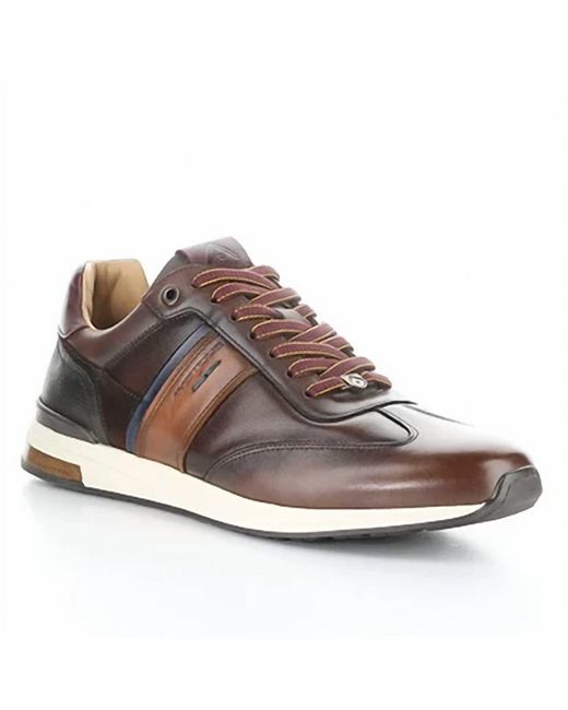Ambitious Brown Leather Sneakers for men