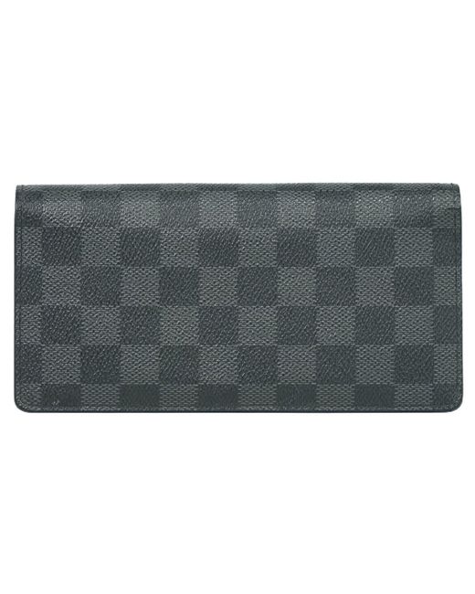 Louis Vuitton Gray Brazza Canvas Wallet (pre-owned) for men