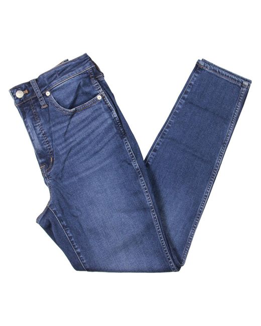 Madewell Blue High-rise Curvy Skinny Jeans