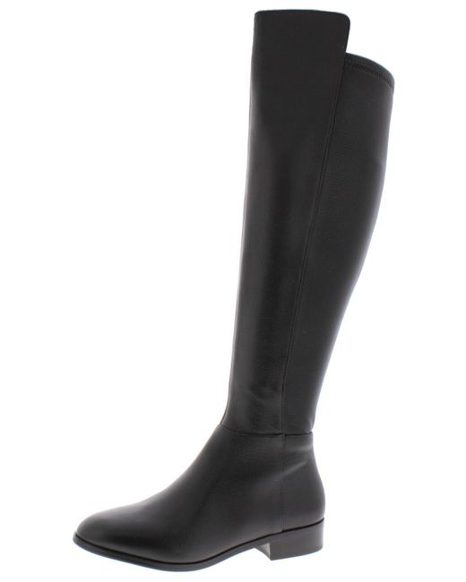 MICHAEL Michael Kors Black Bromley Leather Knee-high Riding Boots