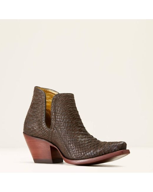 Ariat Brown Exotic Dixon Python Western Leather Boot