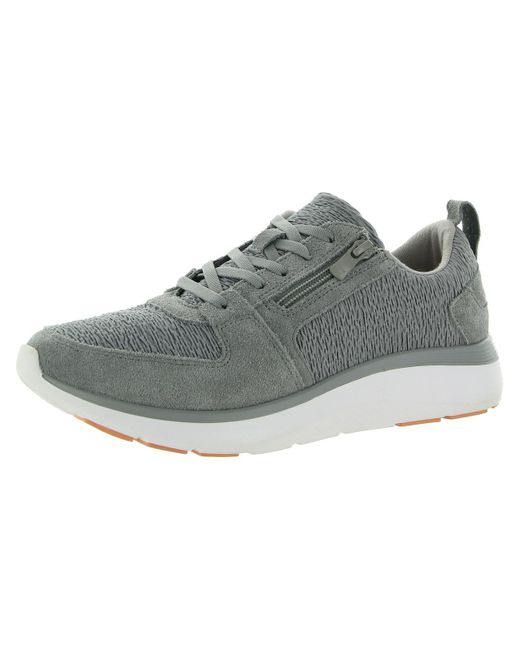 Vionic Remi Suede Lifestyle Casual And Fashion Sneakers in Gray | Lyst