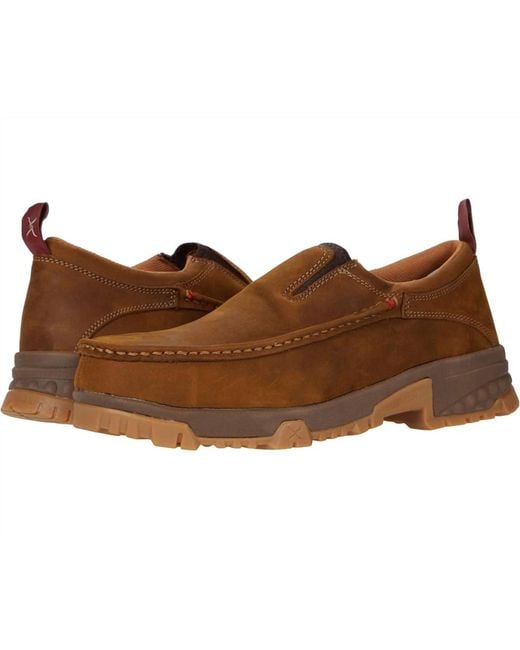 Twisted X Men's CellStretch Casual Slip-On Boots - Driving Moc Style, Comfort Technology