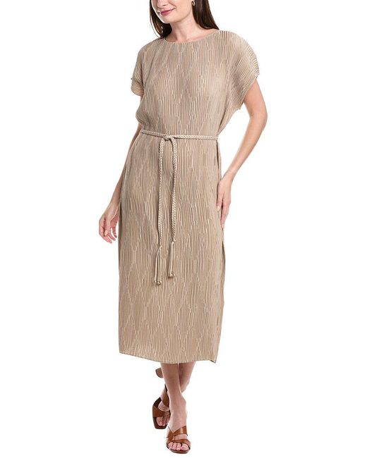 Lafayette 148 New York Natural Belted Maxi Dress