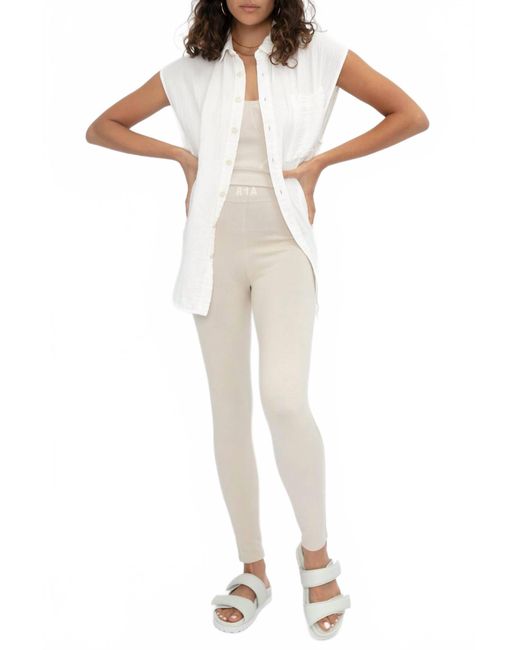 NSF White Ruby Button Down Shirt