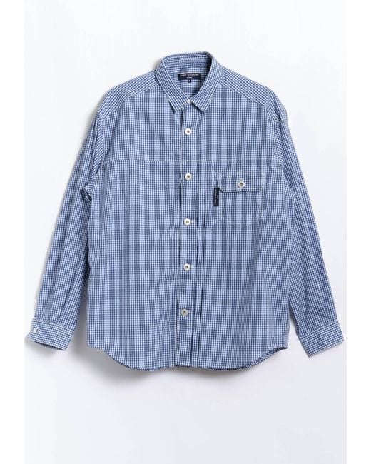 Comme des Garçons Blue Gingham Shirt for men