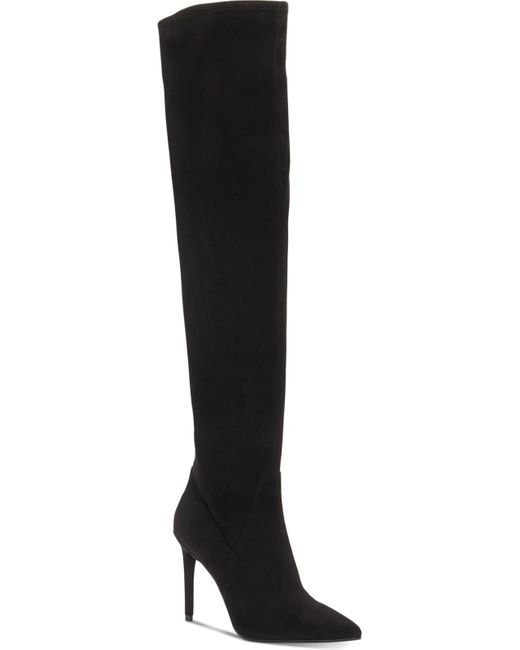 Jessica Simpson Black Livelle Stretch Stiletto Thigh-high Boots