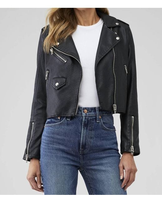 Blank NYC Black Morning Gram Faux Leather Jacket