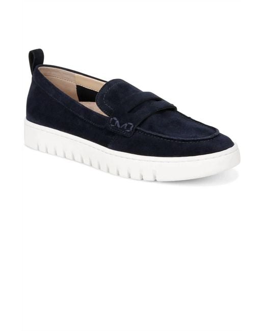 Vionic Blue Uptown Suede Loafer