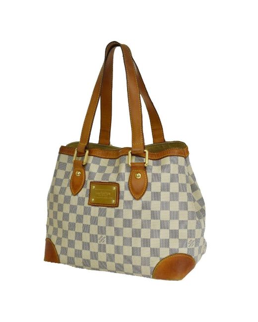 Louis Vuitton Metallic Hampstead Canvas Tote Bag (pre-owned)
