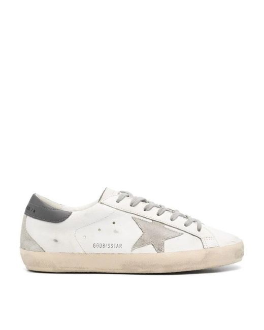 Golden Goose Deluxe Brand White Super Star Low-Top Sneakers for men