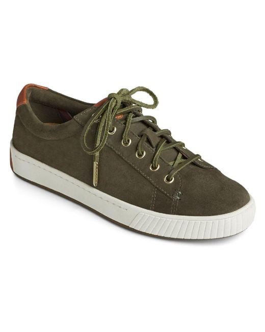 Sperry Top-Sider Brown Anchor Plushwave Suede Lace-up Casual And Fashion Sneakers