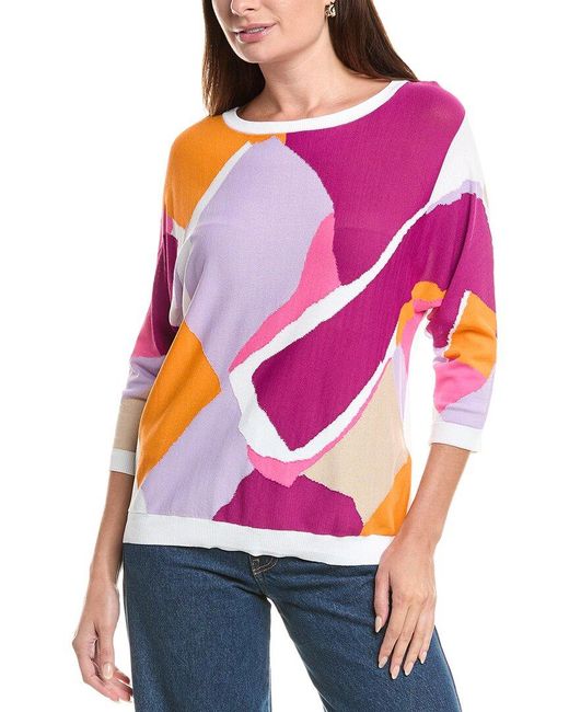 Joseph Ribkoff Sweater in Pink | Lyst