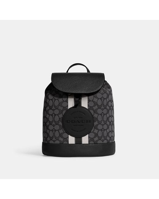 Coach Outlet Black Dempsey Drawstring Backpack