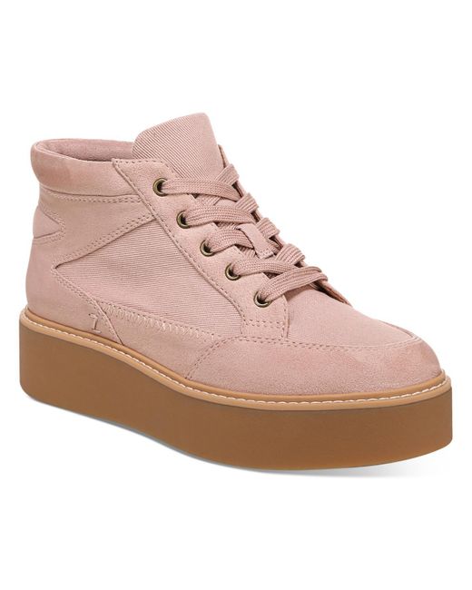 Zodiac Pink Siona Canvas Platform Casual And Fashion Sneakers