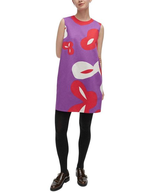 Marimekko Women's Pink Siluetti Poiminto Dress