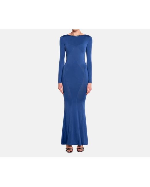 OW Collection Blue Sierra Covered Maxi Dress