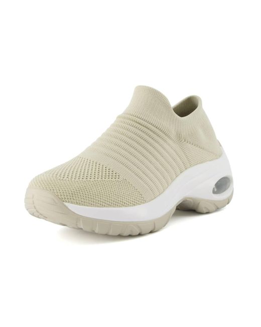 Cushionaire Metallic Breeze Stretch Knit Slip On Sneaker