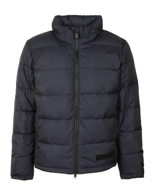 Aspesi Blue Stretch Nylon Down Jacket for men