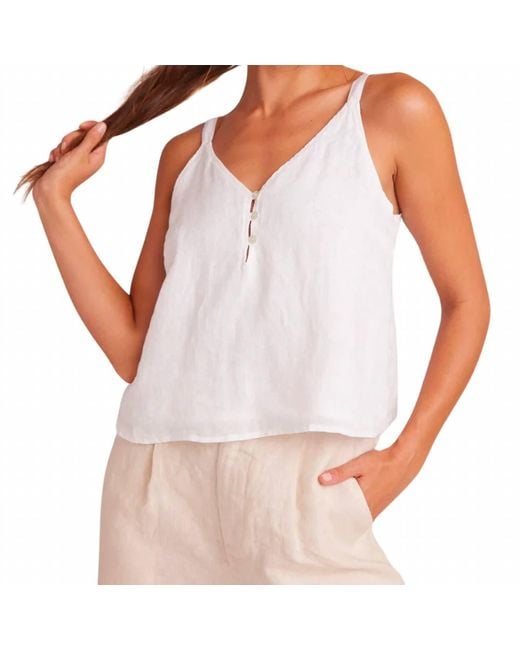 Bella Dahl White Button Front Camisole