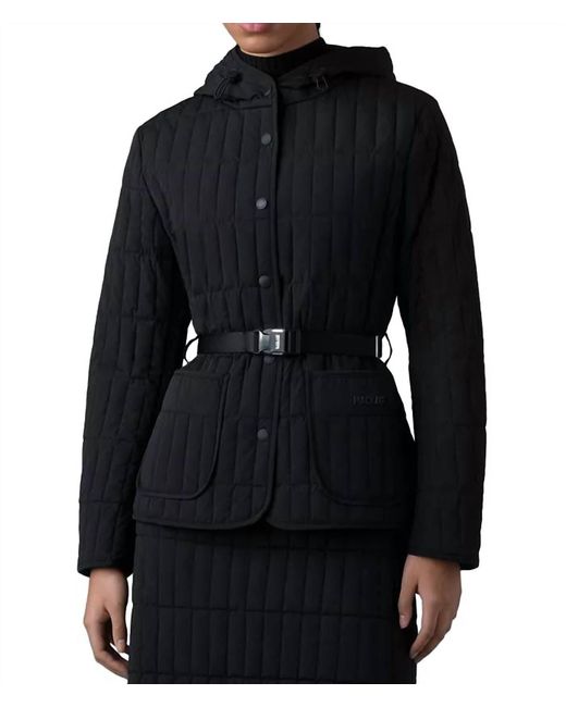 Mackage Black Raja Belted Down Puffer Jacket