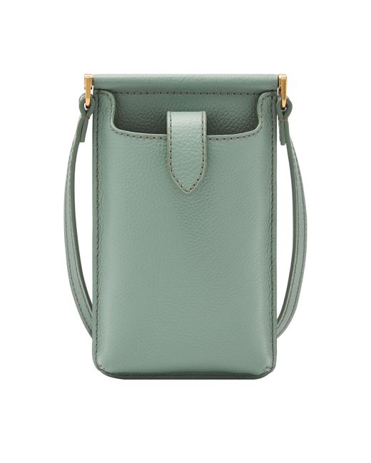 Fossil Green Kaia Litehide Leather Phone Bag