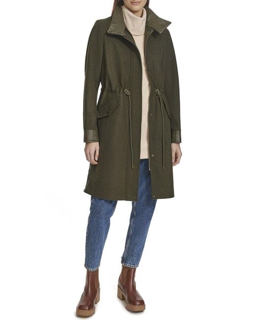 Andrew Marc Green Chesme Wool-blend Parka
