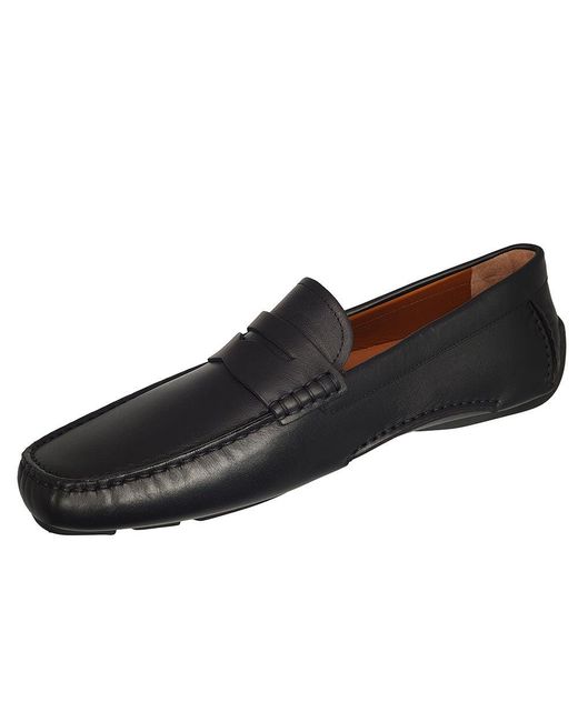 Bally Black Warno 6189491 Calf Leather Driver Loafers for men