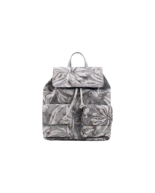 Desigual Gray Cotton Backpack